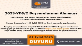 2023-YDS/2 başvuruları başladı