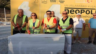 4. Uluslararası Kuşadası Neopolis Heykel Sempozyumu başladı