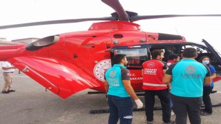 6 yaşındaki çocuk için ambulans helikopter ve uçak havalandı