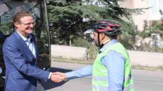 AB Büyükelçisi Landrut pedal çevirerek Avrupa Hareketlilik Haftasına dikkat çekti