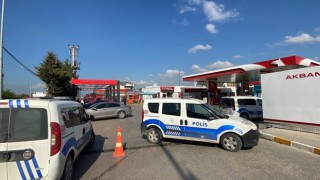 Akaryakıt istasyonunda yangın paniği