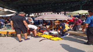 Alışveriş yapmak için için gittiği semt pazarında fenalaşan vatandaş hayatını kaybetti