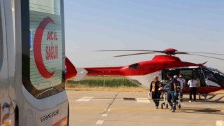 Ambulans helikopter 2,5 yaşındaki Eda için havalandı