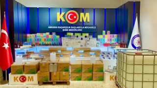 Ankarada 1 milyon 130 bin 830 lira değerinde kaçak ürünler ele geçirildi