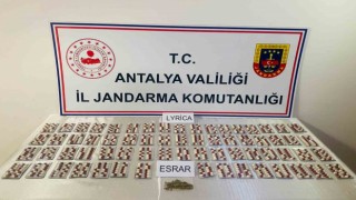 Antalyada bin 85 adet uyuşturucu hap ele geçirildi