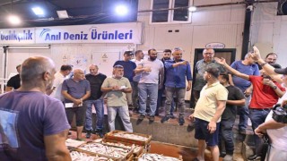 Antalyada yasağın ardından balık mezadı başladı