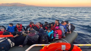 Ayvacık açıklarında 58 kaçak göçmen yakalandı