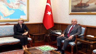 Bakan Güler İngilterenin Ankara Büyükelçisi Morrisi kabul etti