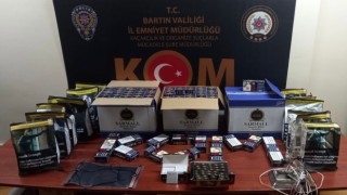 Bartında kaçak sigara operasyonu