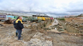 Başakşehirde selin izleri silinmeye başladı