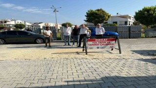 Başkan Atabay yol yapım çalışmalarını denetledi