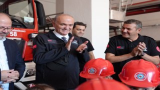 Başkan Faruk Özlü itfaiyecilere telsizden seslendi
