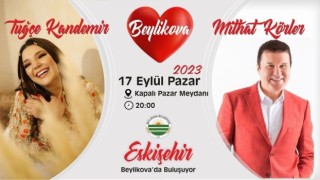 Beylikovada Tuğçe Kandemir ve Mithat Körler konserleri için davet
