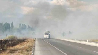 Beyşehirde anız yangınları kazalara davetiye çıkarıyor