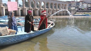 Beyşehirde göl için kadınlar dayanışması