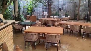 Bodrumda restoran sular altında kaldı