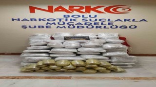 Boluda uyuşturucu operasyonu: 57 kilogram skunk ele geçirildi