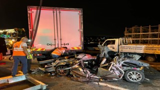Çatalca TEM Otoyolunda 5 aracın karıştığı zincirleme kazada 4 çocuk hayatını kaybetti