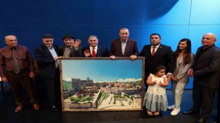 Cumhurbaşkanı Erdoğan, Ahıska Türkleri ile görüştü