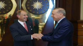 Cumhurbaşkanı Erdoğan, Birleşik Krallık Edinburgh Dükü Prens Edwardı kabul etti
