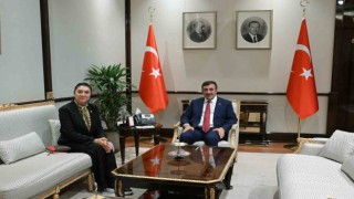 Cumhurbaşkanı Yardımcısı Yılmaz, Ağrı Milletvekili Kilerci ile görüştü