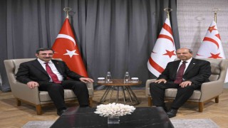 Cumhurbaşkanı Yardımcısı Yılmaz, KKTC Cumhurbaşkanı Tatar ile görüştü