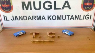 Dalamanda çok sayıda mermi ele geçirildi