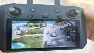 Drone destekli denetimlerde 1 saatte 15 araç cezadan kaçamadı