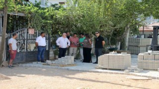 Düğerek Mahallesinde Parke çalışması