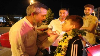 Dünya ikincisi Utku Kapa memleketinde coşkulu karşılama