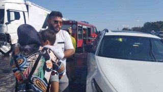 Edirnedeki feci kazanın tanıkları konuştu: Patlama sesiyle kaza oldu