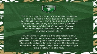 Efeler 09 SFK iç saha maçlarını İncirliovada oynayacak