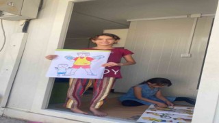 Elazığda depremzede çocuklara yönelik etkinlik