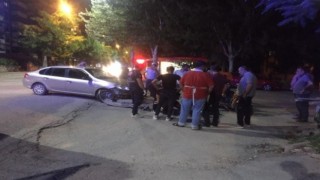 Elazığda otomobilin çarptığı motosikletli yaralandı