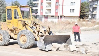 Emette sıcak asfalt öncesi çalışmalar başladı