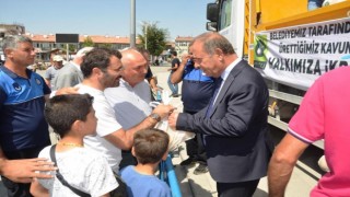 Ereğli Belediyesi organik tarım ürünlerini hemşehrileriyle paylaşıyor