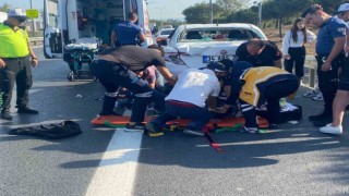 Esenlerde otomobil ile motosiklet çarpıştı: 1 yaralı