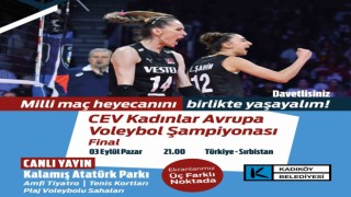 Final maçı için Kalamışa üç dev ekran kurulacak