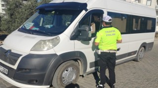 Gazipaşada okul servisleri denetlendi