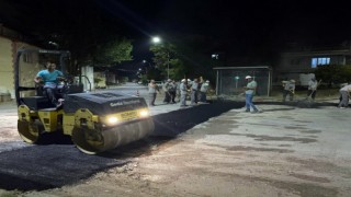 Gediz Belediyesinden gece mesaisi