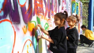 Grafiti meraklıları Hüdavendigar Kent Parkında buluşuyor