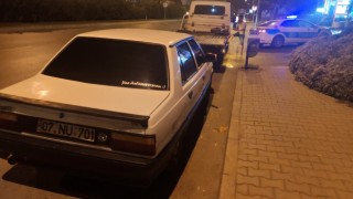 Gürültü kirliliği yapan otomobil trafikten men edildi