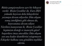 Hamit Altıntop: Sonuç istediğimiz gibi olmasa da heyecanımız devam ediyor