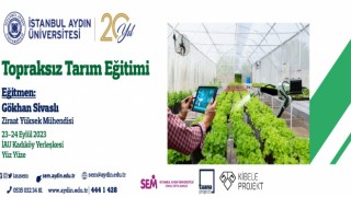 İAÜ SEMden topraksız tarım eğitimi