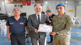 Isparta Belediyesi İtfaiyesinden askeri personele arama ve kurtarma eğitimi