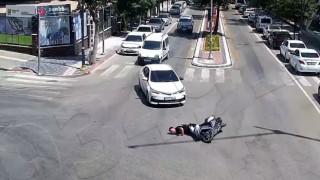 Ispartada meydana gelen trafik kazaları kameralara yansıdı