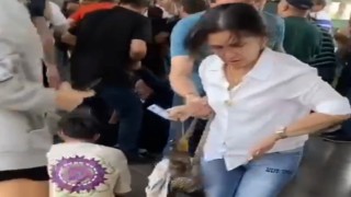 İZBANda yürüyen merdivende 7 kişi yaralandı