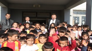 Kaymakam Bayram, öğrenci ve öğretmenlerle bir araya geldi