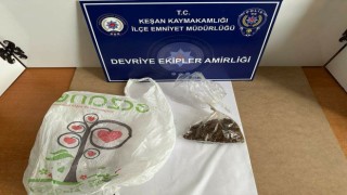 Keşanda polisin durdurduğu şüpheliden uyuşturucu ele geçirildi