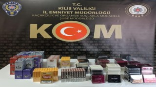 Kiliste 560 paket sigara ve 3 bin 626 adet puro yakalandı